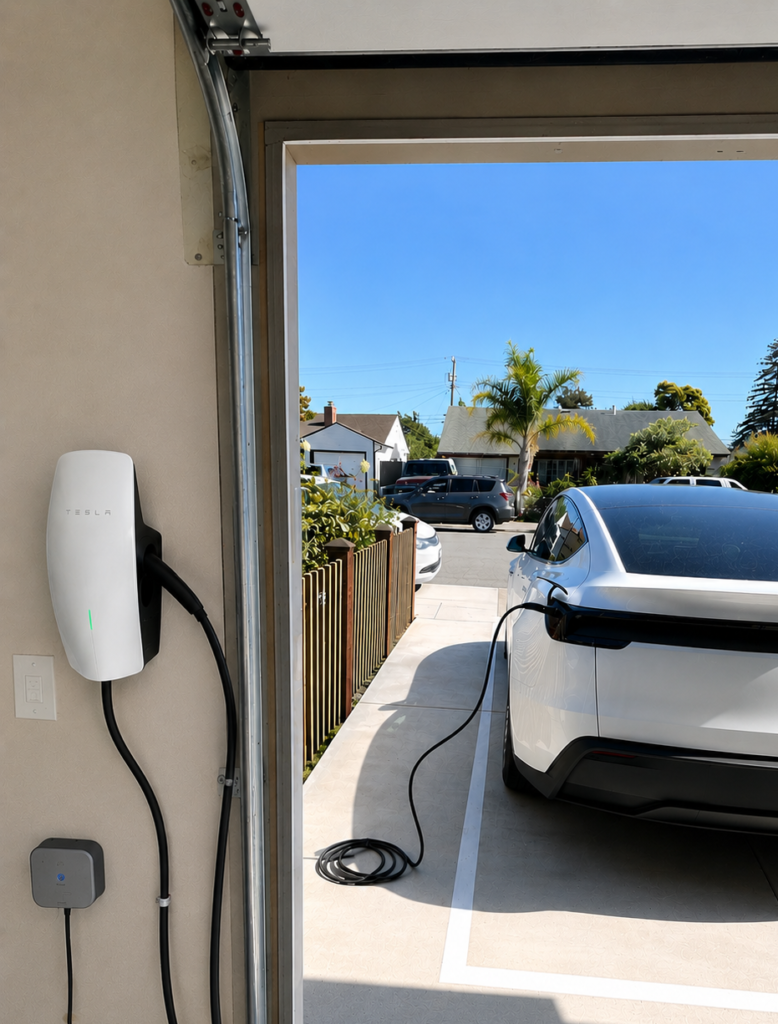 Tesla Wall Connector instalation_garage
