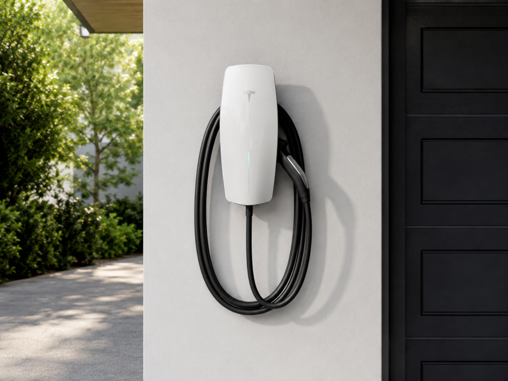 Tesla Wall Connector_outside instalation